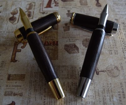 Engraved rollerball and fountain pens