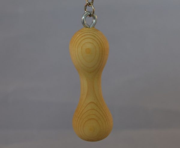 Pine Hourglass Keychain